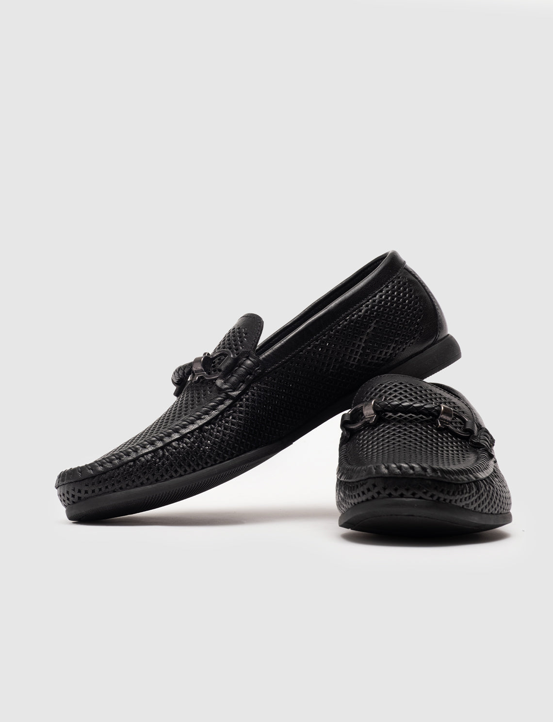 Cabani 167M098F Erkek %100 Hakiki Deri loafer & makosen 410 Siyah Bufalo-Siyah Geyik