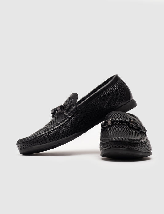 Cabani 167M098F Erkek %100 Hakiki Deri loafer & makosen 410 Siyah Bufalo-Siyah Geyik