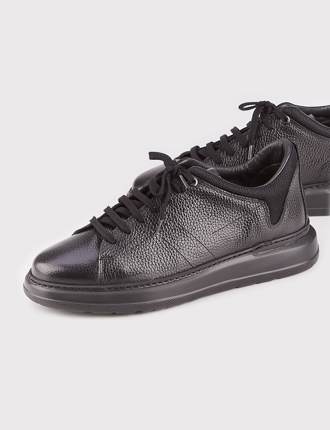 Cabani 184M1392 Erkek %100 Hakiki Deri sneaker &spor Siyah