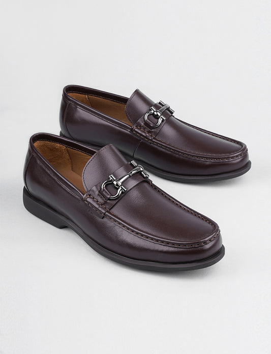 Cabani 121M1133 Erkek %100 Hakiki Deri loafer & makosen 022 Kahve Flap