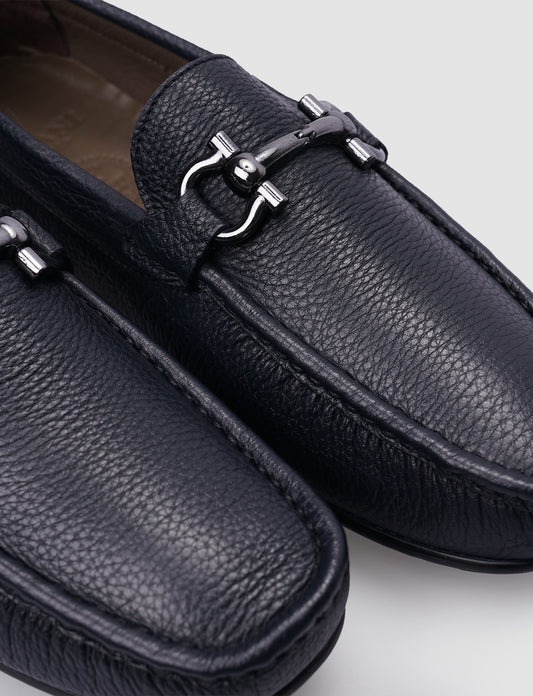 Cabani 010M823 Erkek %100 Hakiki Deri loafer & makosen 1116 Lacivert Geyik