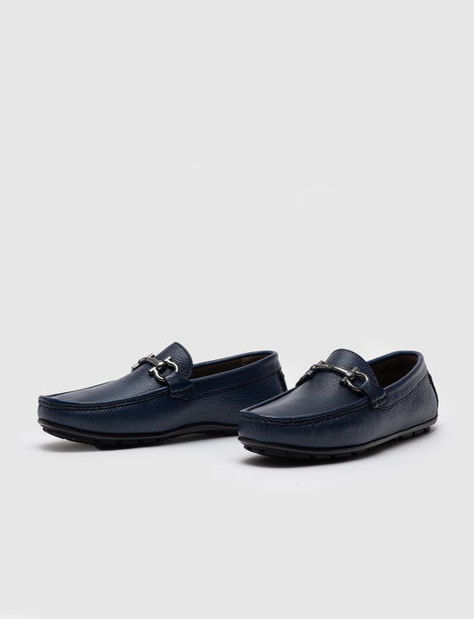 Cabani 010M823 Erkek %100 Hakiki Deri loafer & makosen 1182 Mavi Kırma