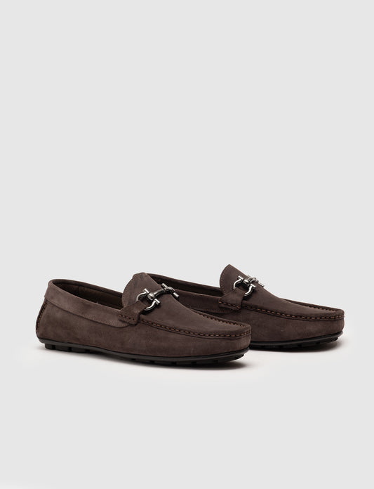 Cabani 010M823 Erkek %100 Hakiki Deri loafer & makosen Gri