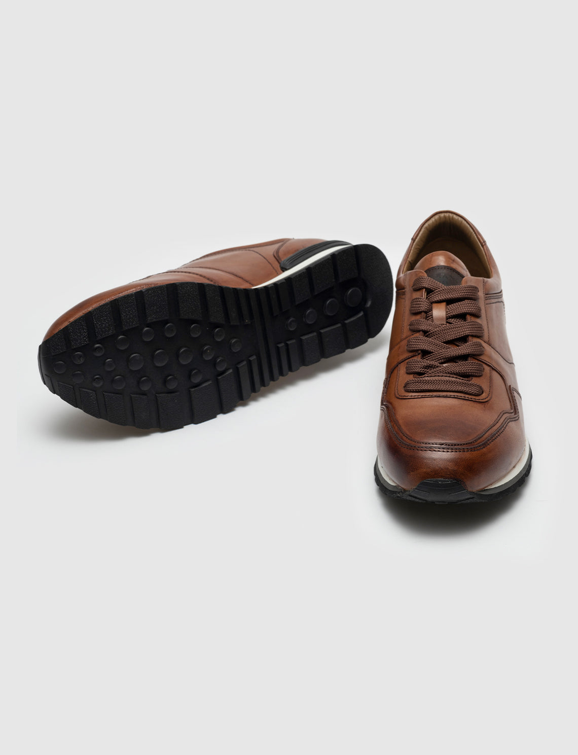 Cabani 175M1316 Erkek %100 Hakiki Deri sneaker &spor 584 Fındık Sanetta