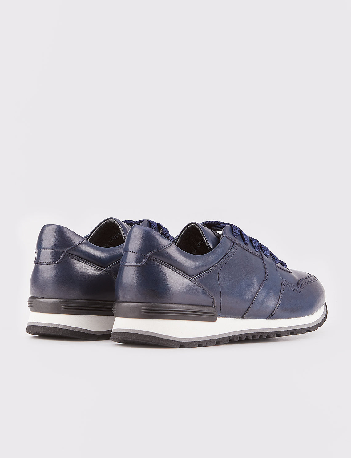 Cabani 175M1316 Erkek %100 Hakiki Deri sneaker &spor 790 Lacivert Antik