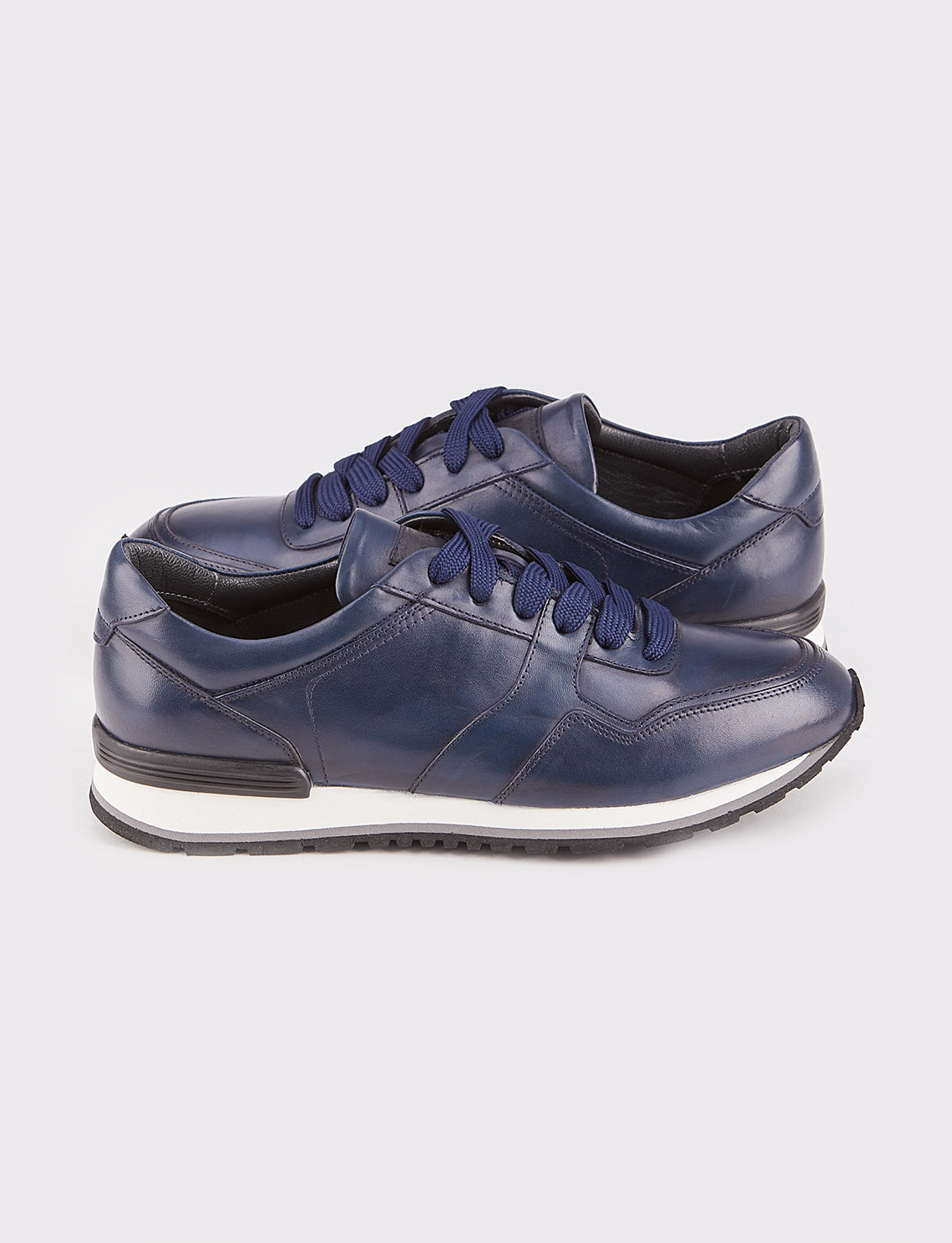 Cabani 175M1316 Erkek %100 Hakiki Deri sneaker &spor 790 Lacivert Antik