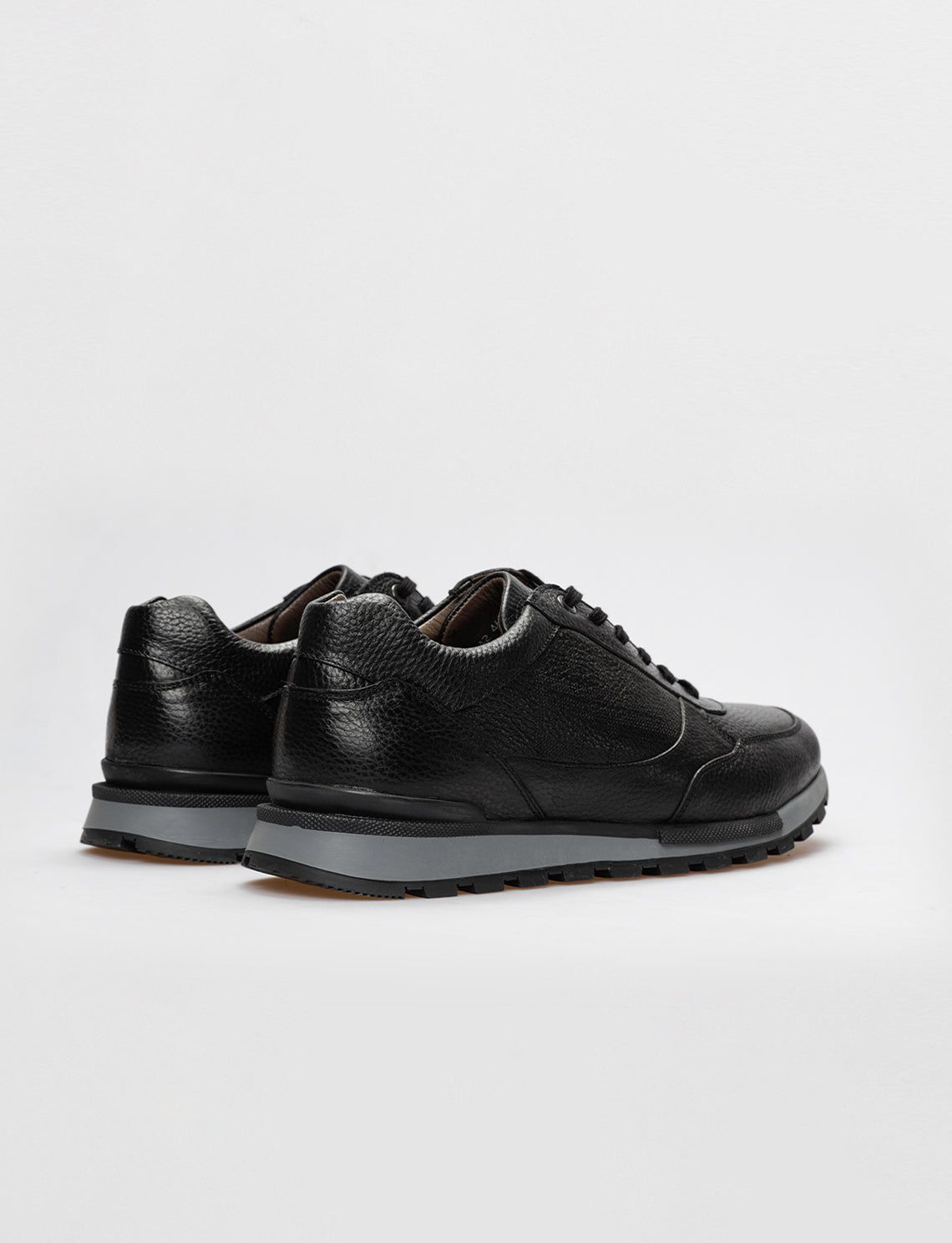 Cabani 460C548 Erkek %100 Hakiki Deri sneaker &spor Siyah