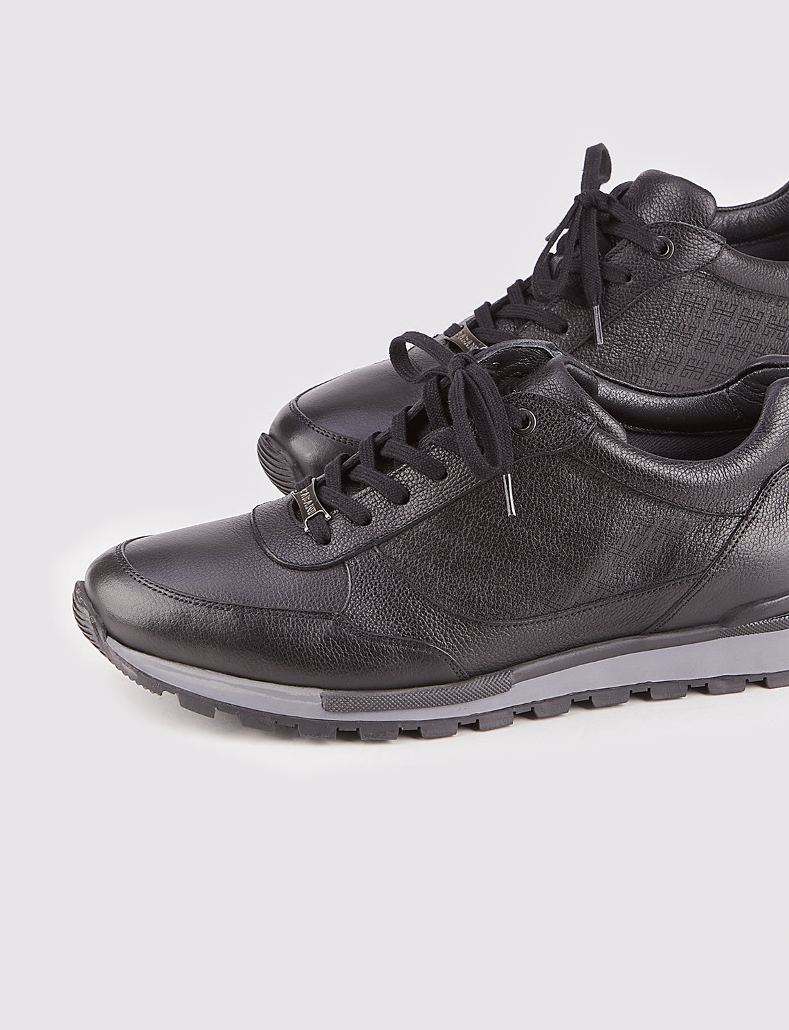 Cabani 460C548 Erkek %100 Hakiki Deri sneaker &spor 464 Siyah Ufak Kırma