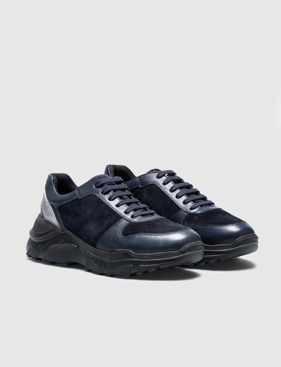Cabani 256B1463 Kadın %100 Hakiki Deri sneaker &spor Lacivert
