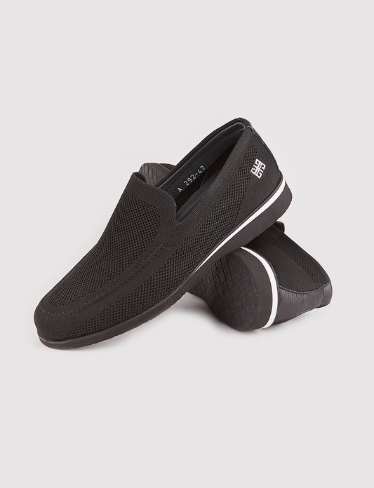 Cabani CA-292 Erkek Triko Sneaker Ayakkabı Siyah-01