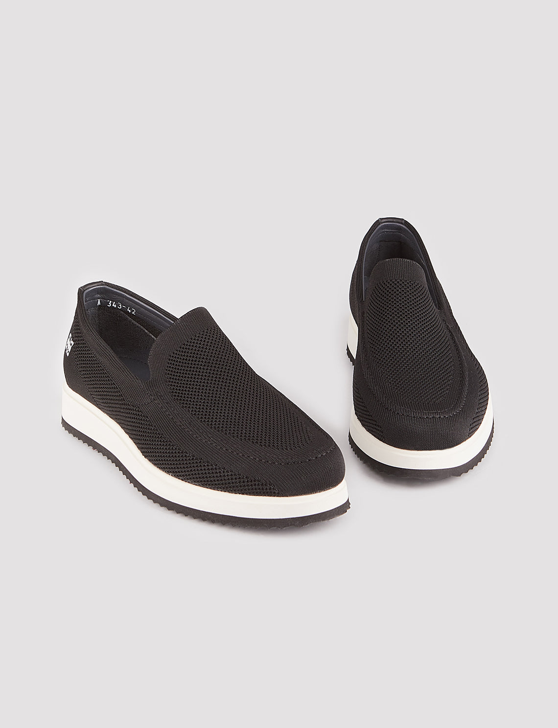 Cabani CA-343 Erkek Triko Sneaker Ayakkabı Siyah-01