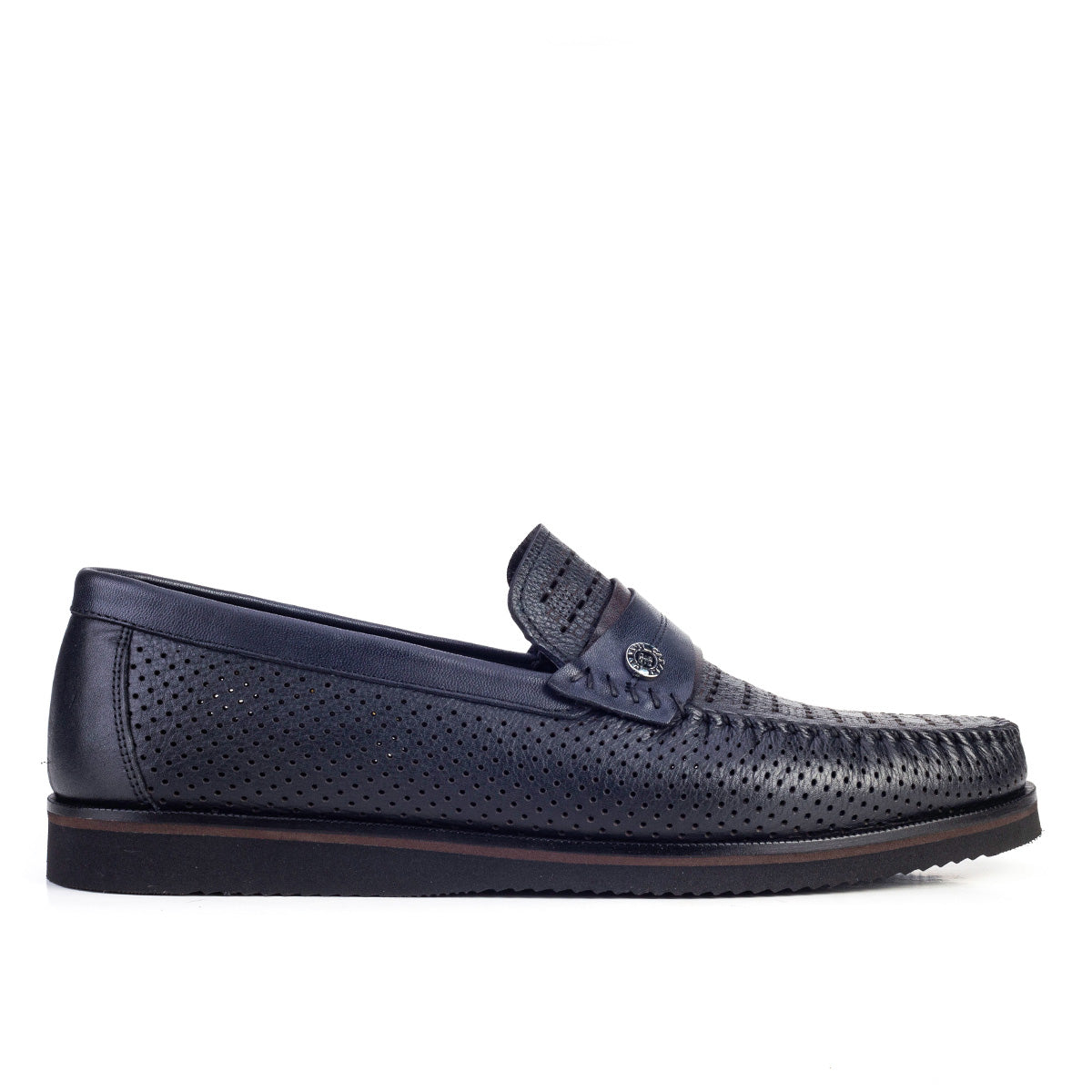 Cabani 1395 Erkek %100 Hakiki Deri Sneaker Ayakkabı Lacivert