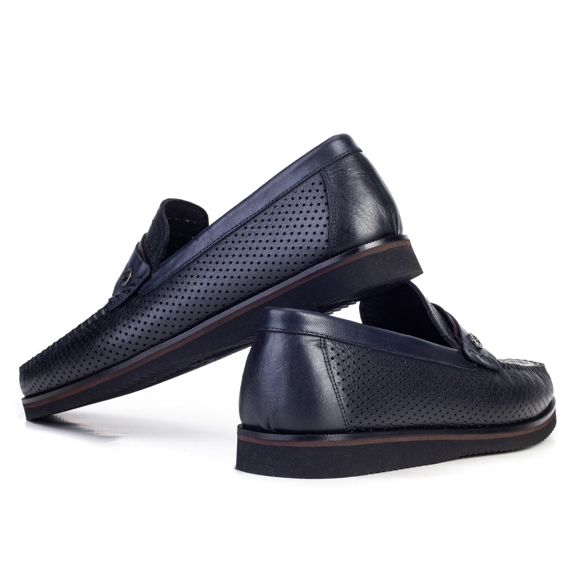 Cabani 1395 Erkek %100 Hakiki Deri Sneaker Ayakkabı Lacivert