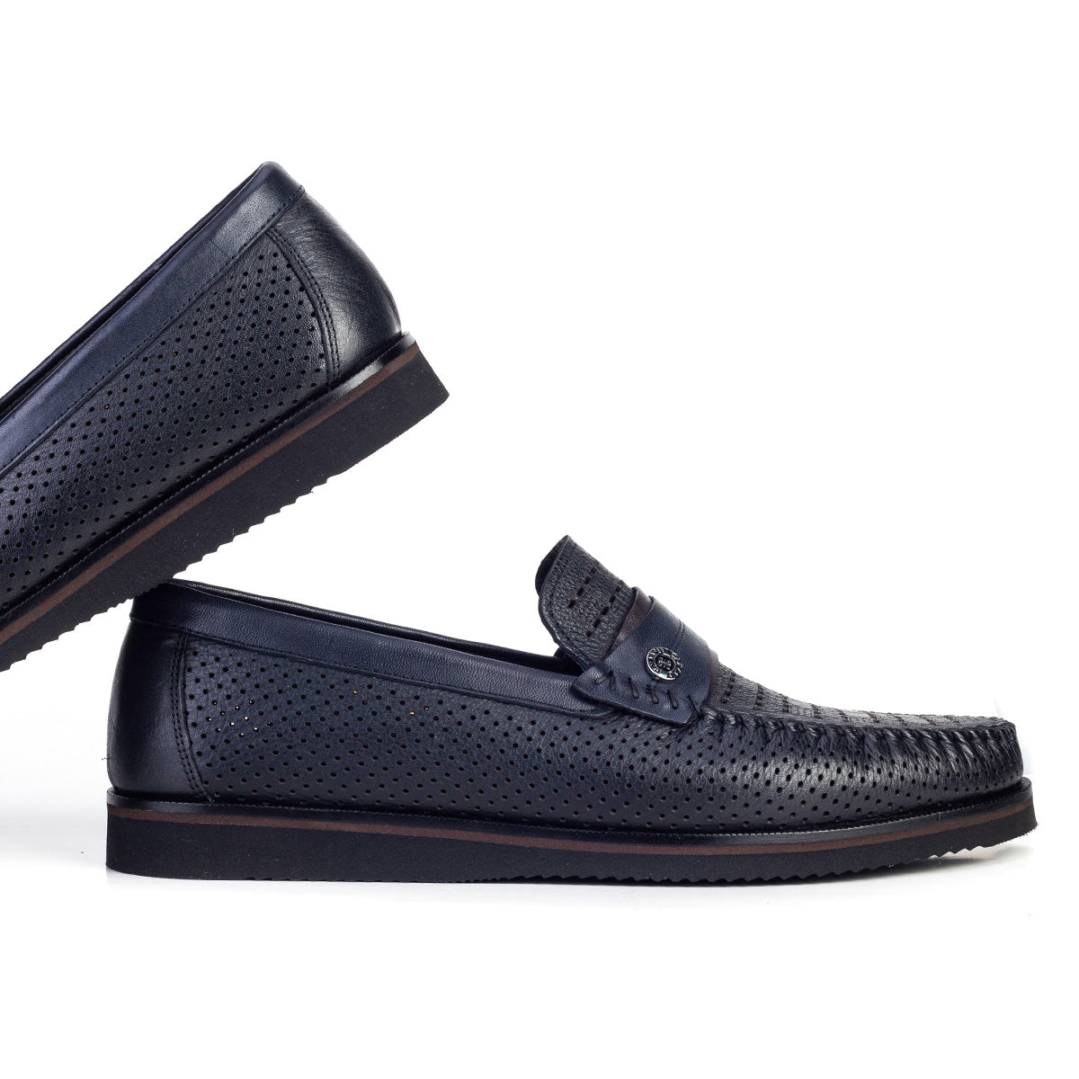 Cabani 1395 Erkek %100 Hakiki Deri Sneaker Ayakkabı Lacivert