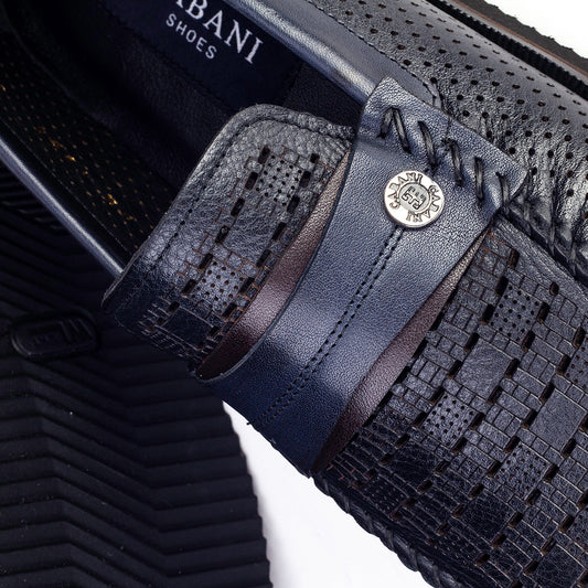 Cabani 1395 Erkek %100 Hakiki Deri Sneaker Ayakkabı Lacivert