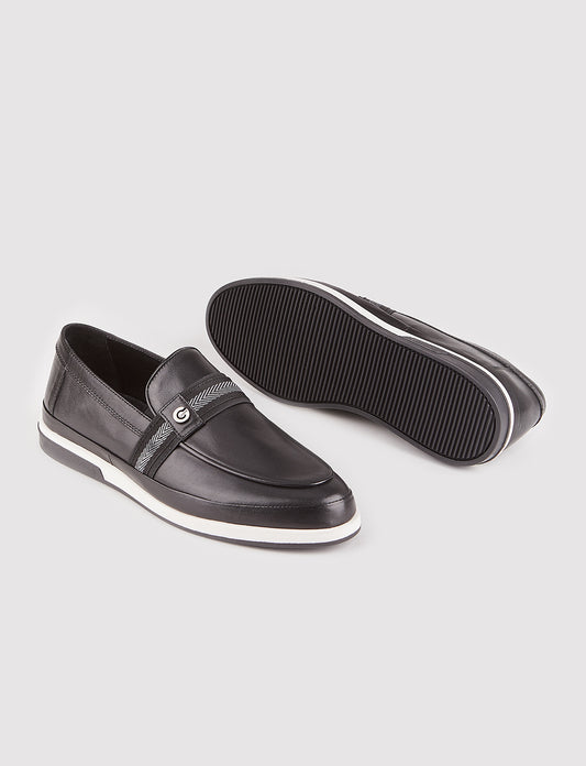 Cabani 3830 Erkek %100 Hakiki Deri Sneaker Ayakkabı Siyah