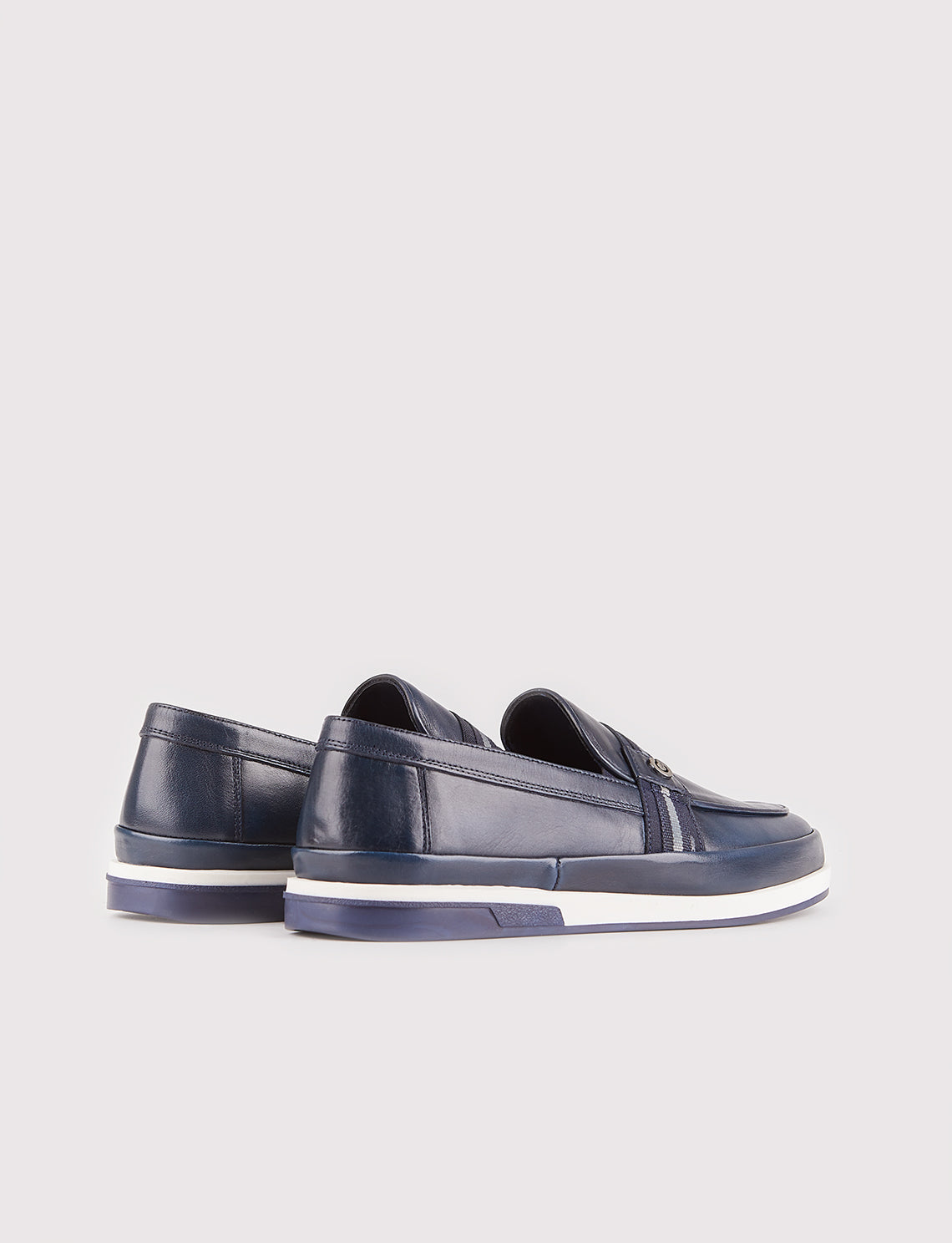 Cabani 3830 Erkek %100 Hakiki Deri Sneaker Ayakkabı Lacivert