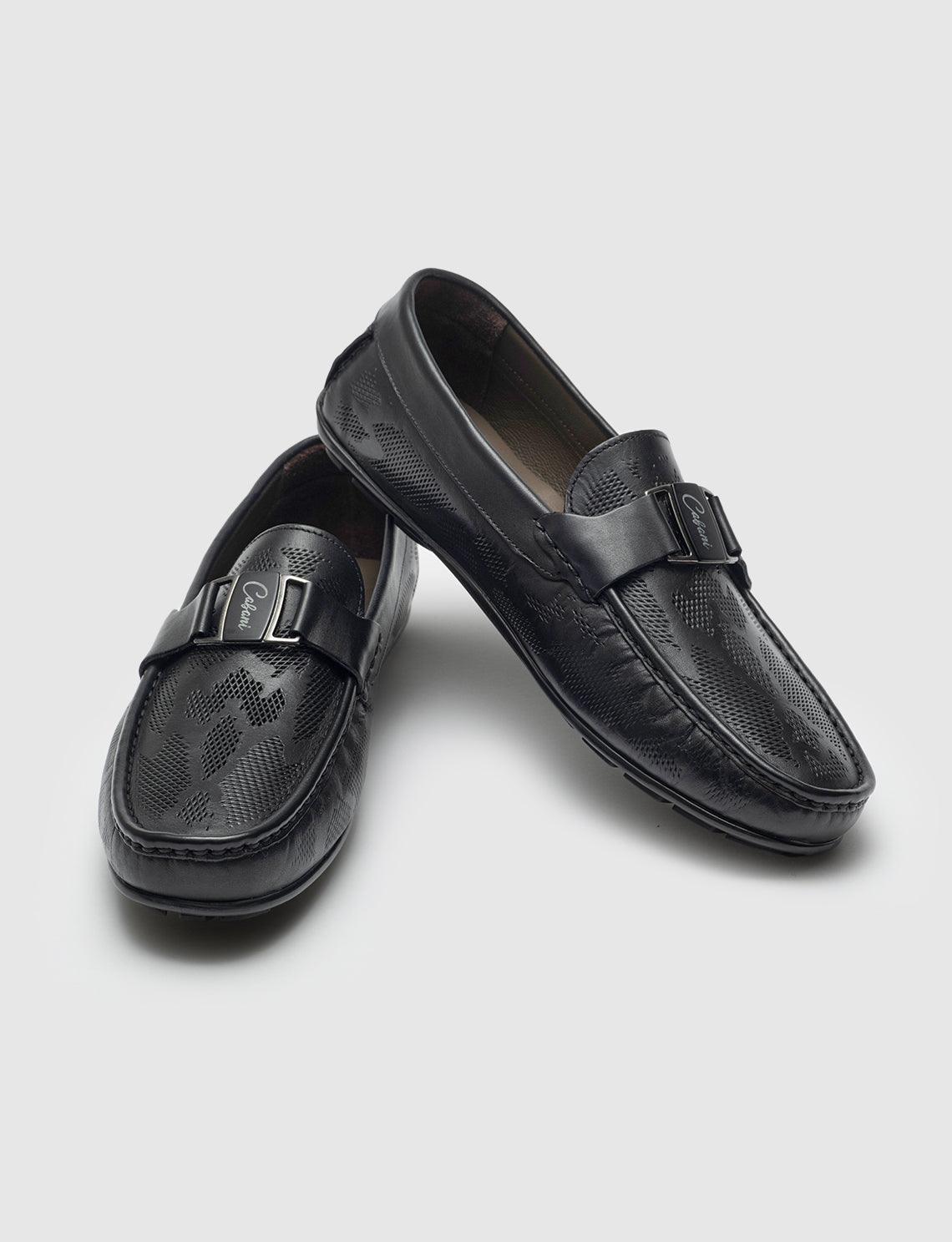Cabani 010M3823 I Erkek %100 Hakiki Deri loafer & makosen 017 Siyah Antik-Siyah Geyik