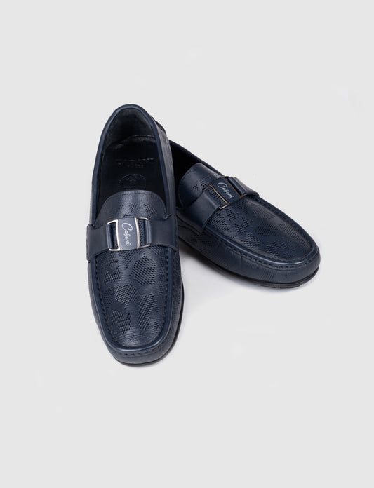 Cabani 010M3823 I Erkek %100 Hakiki Deri loafer & makosen 790 Lacivert Antik