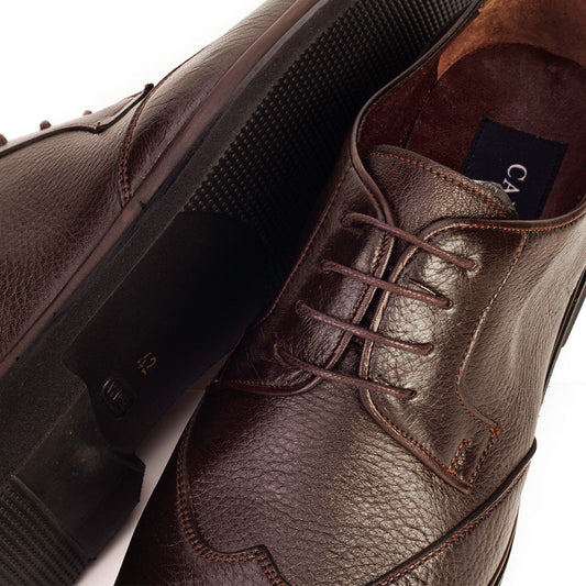 Cabani 7516 Erkek %100 Hakiki Deri Klasik Ayakkabı Kahve Geyik