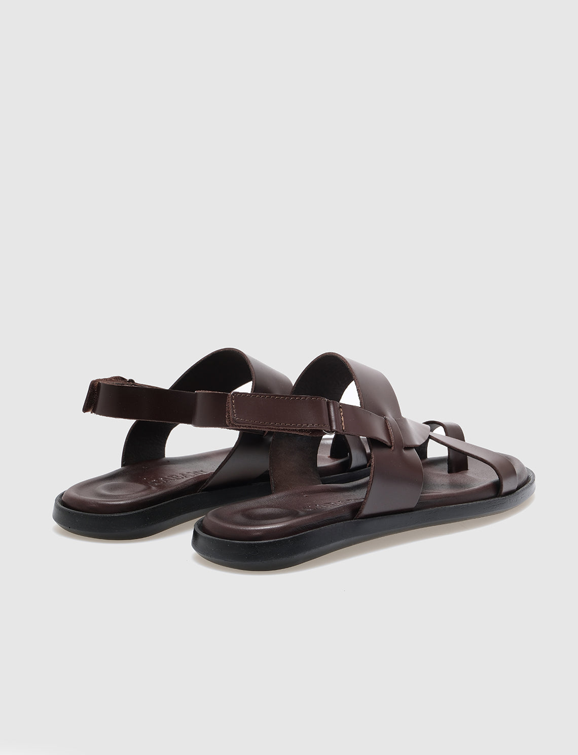 Cabani 453 Erkek %100 Hakiki Deri Klasik Sandalet Kahverengi