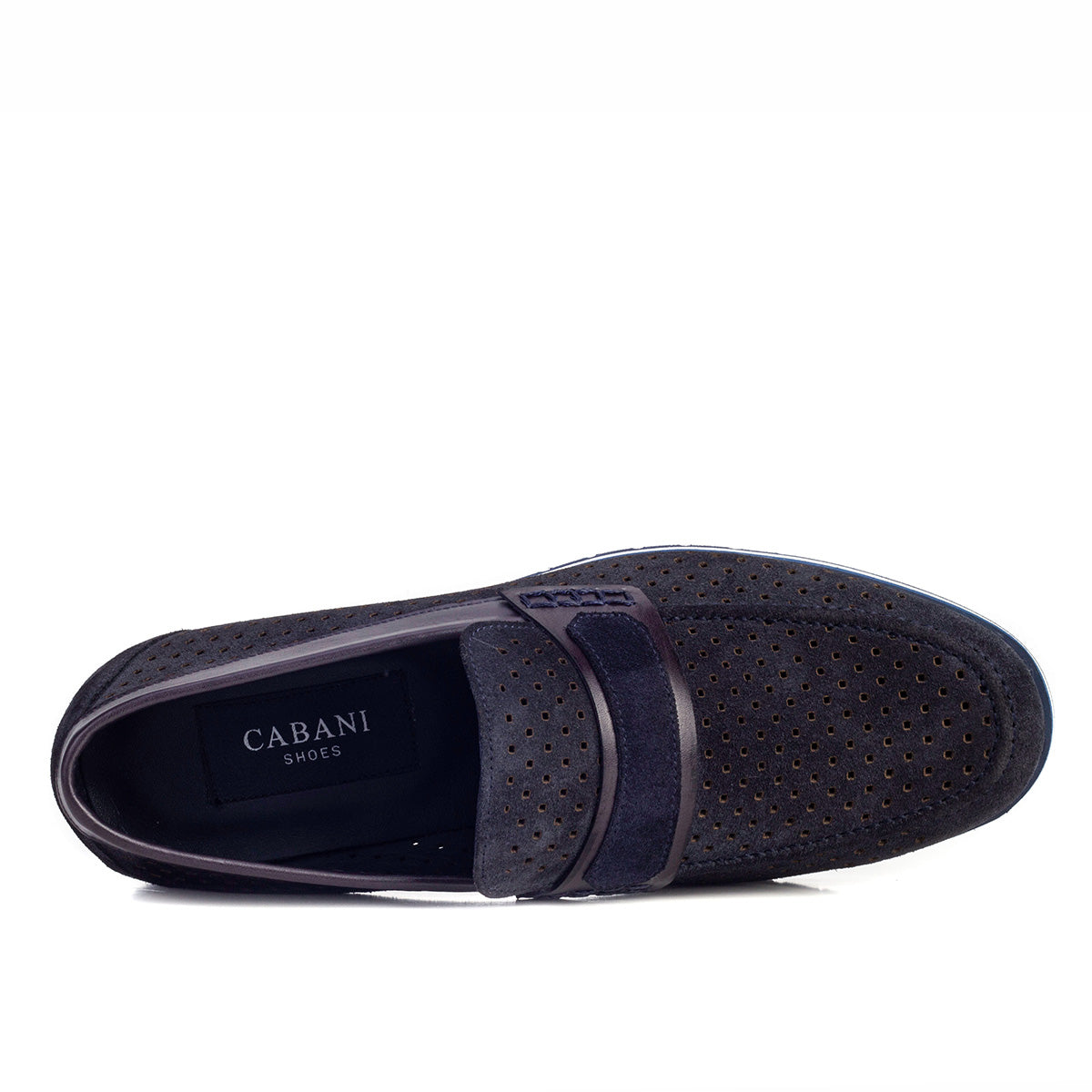 Cabani 20-404 Erkek %100 Hakiki Deri Sneaker Ayakkabı Lacivert