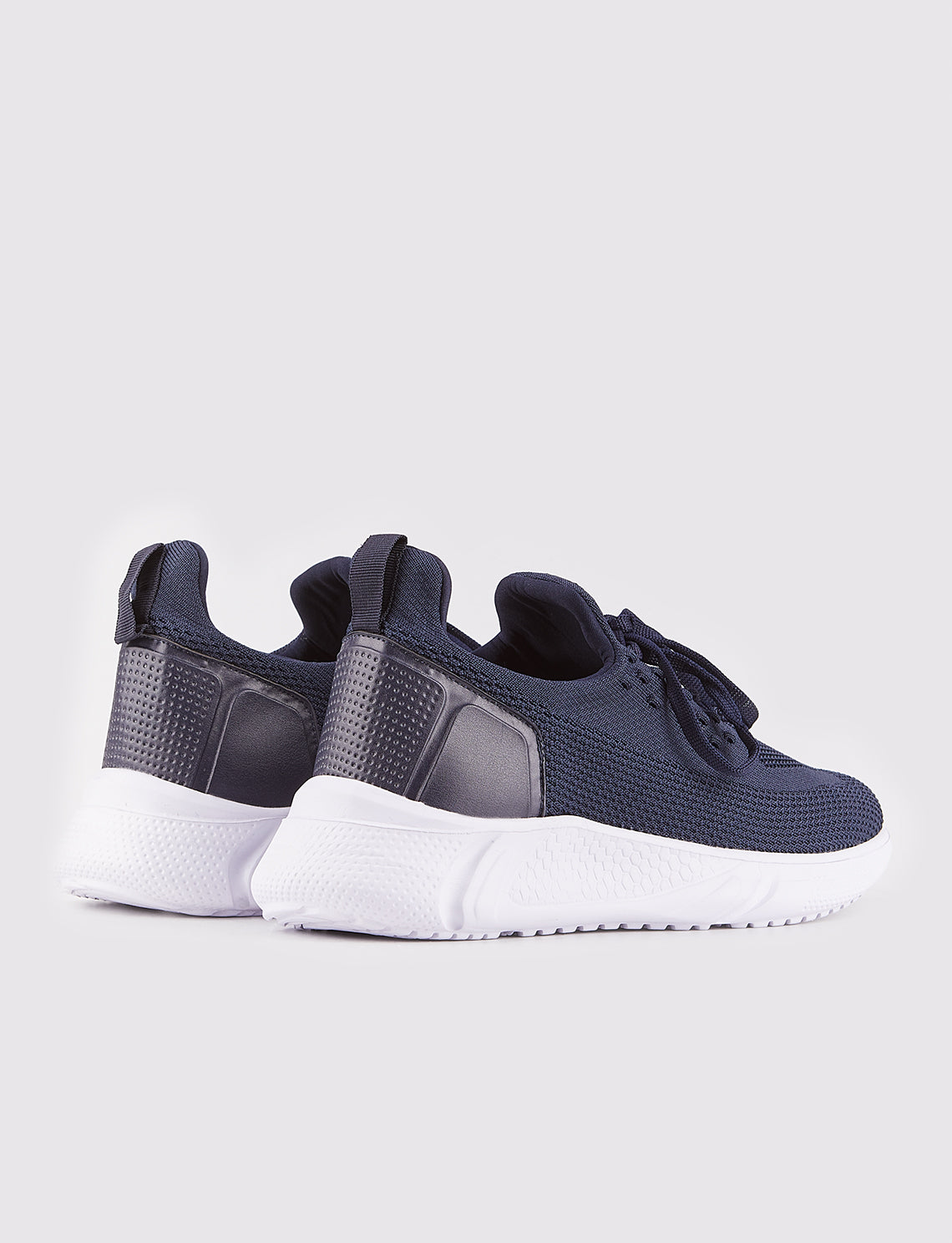 Cabani 505-beyaz taban Erkek Triko Sneaker Ayakkabı Lacivert Triko