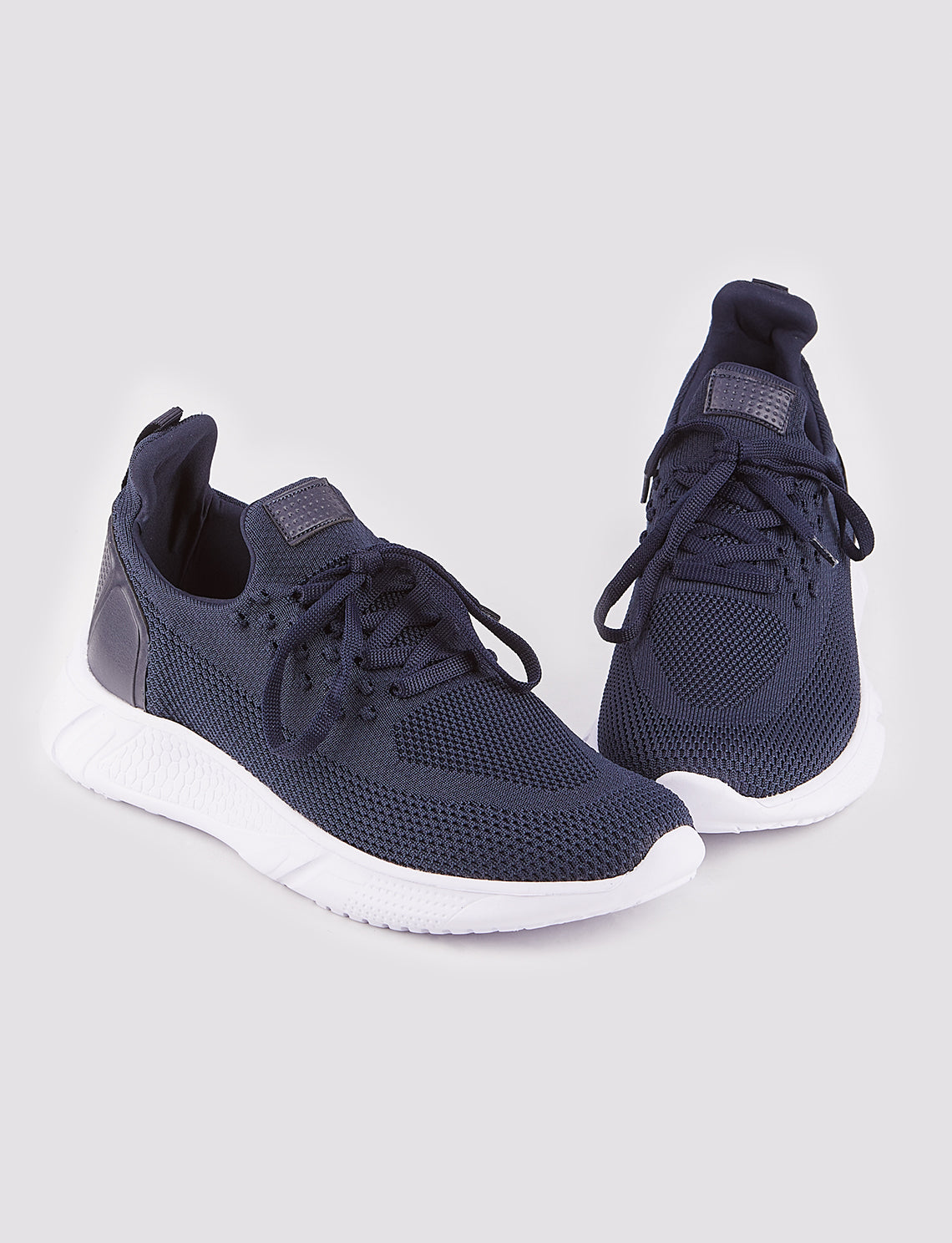 Cabani 505-beyaz taban Erkek Triko Sneaker Ayakkabı Lacivert Triko