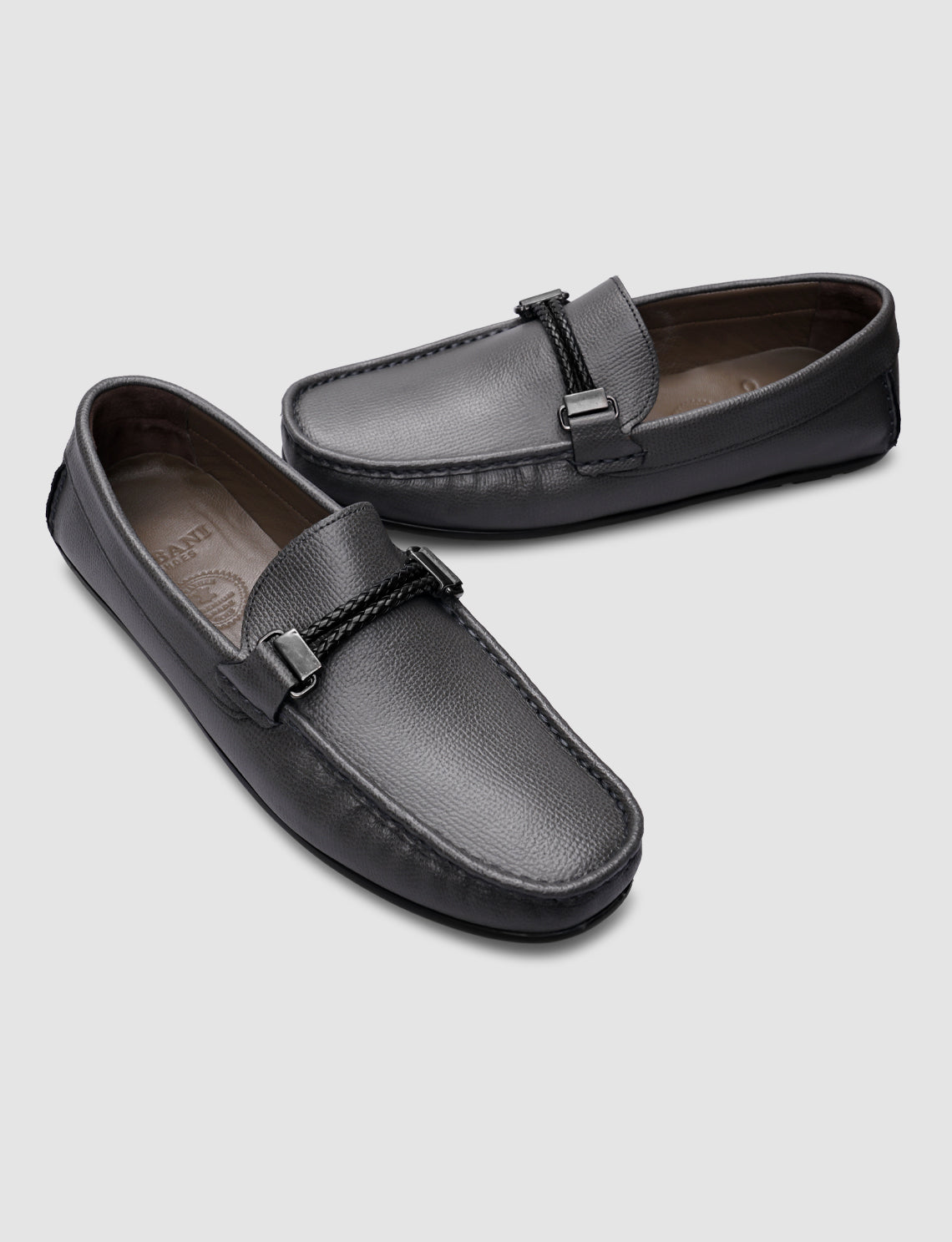 Cabani 010M823 E Erkek %100 Hakiki Deri Sneaker Ayakkabı Gri