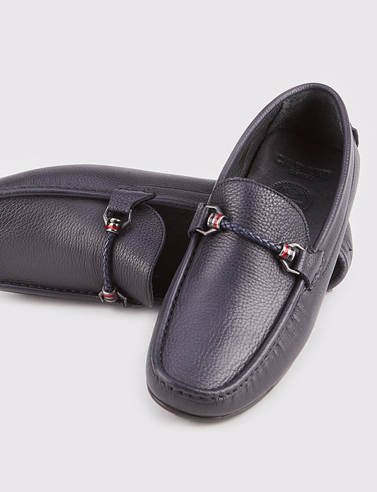 Cabani 010M823 C Erkek %100 Hakiki Deri Sneaker Ayakkabı Lacivert