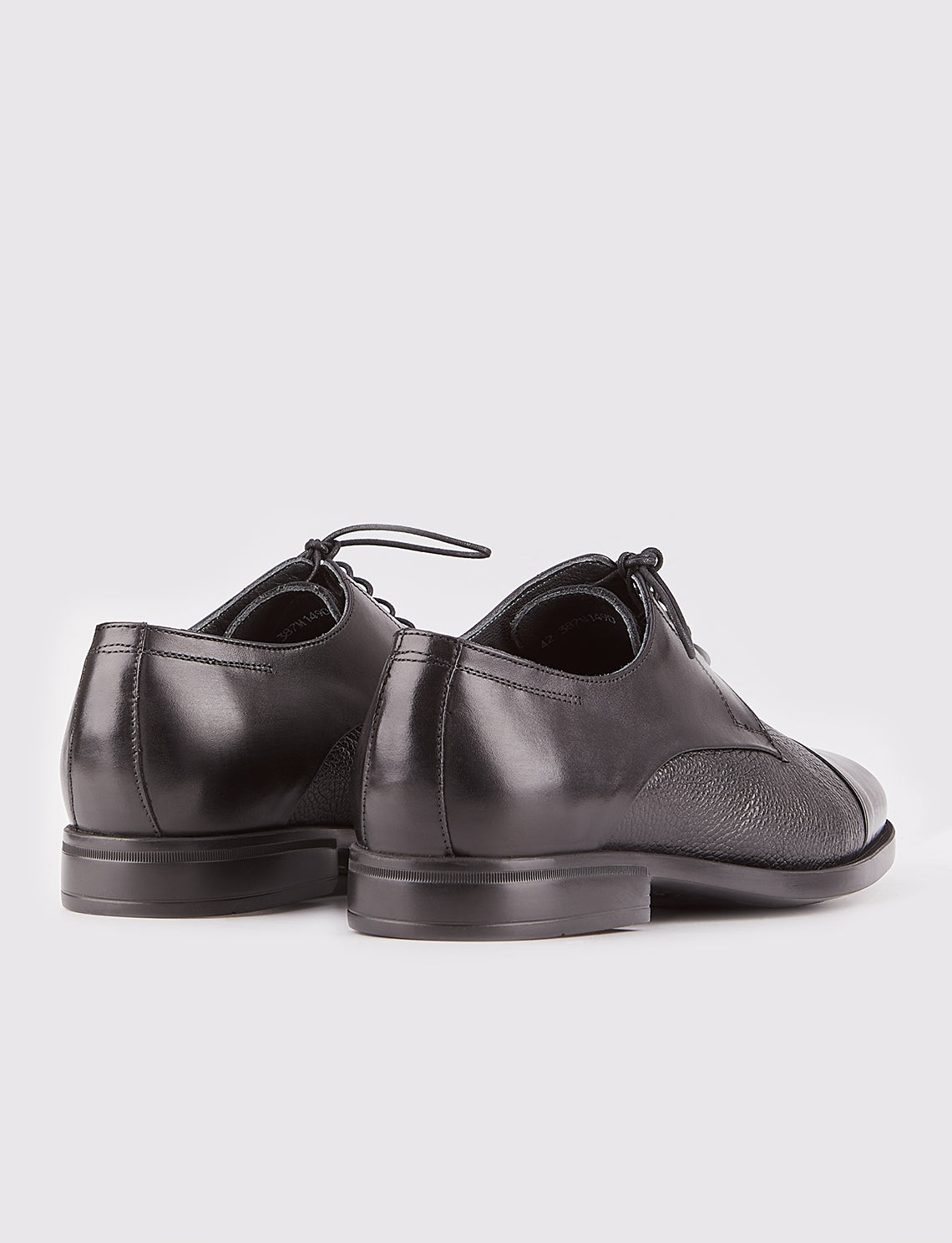 Cabani 387M1490 Erkek %100 Hakiki Deri Klasik Ayakkabı Siyah