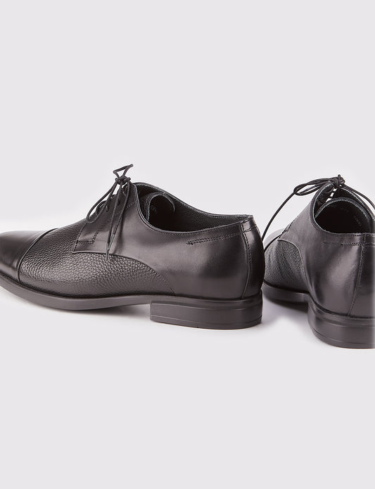 Cabani 387M1490 Erkek %100 Hakiki Deri Klasik Ayakkabı Siyah