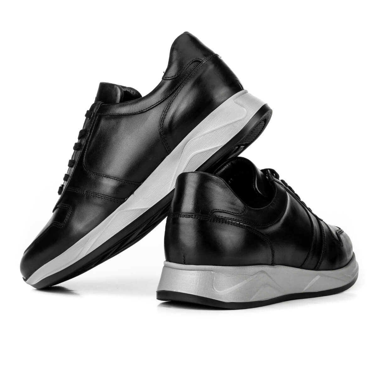 Cabani 507K1524 Erkek %100 Hakiki Deri Spor Ayakkabı Siyah