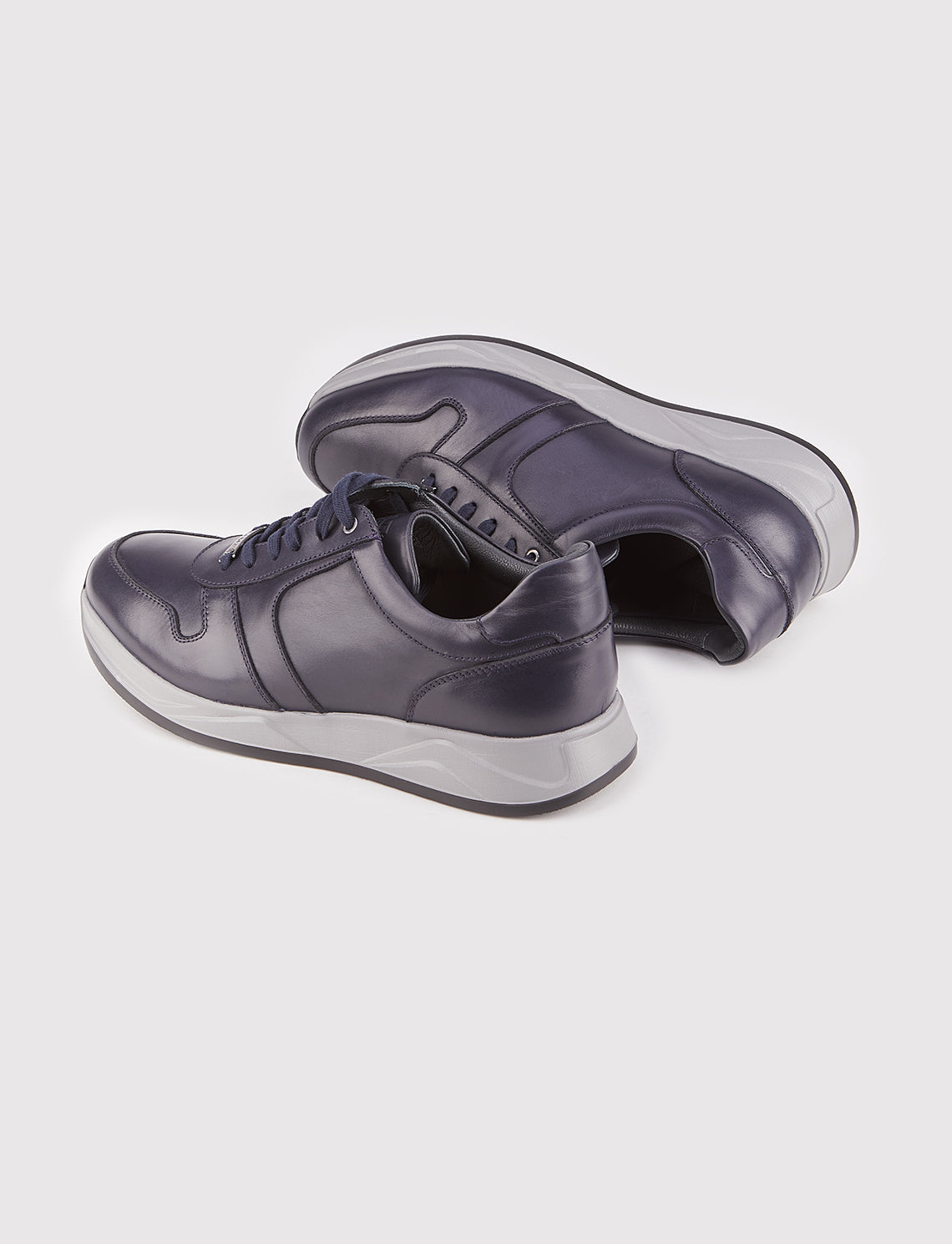 Cabani 507M1524 Erkek %100 Hakiki Deri Spor Ayakkabı Lacivert