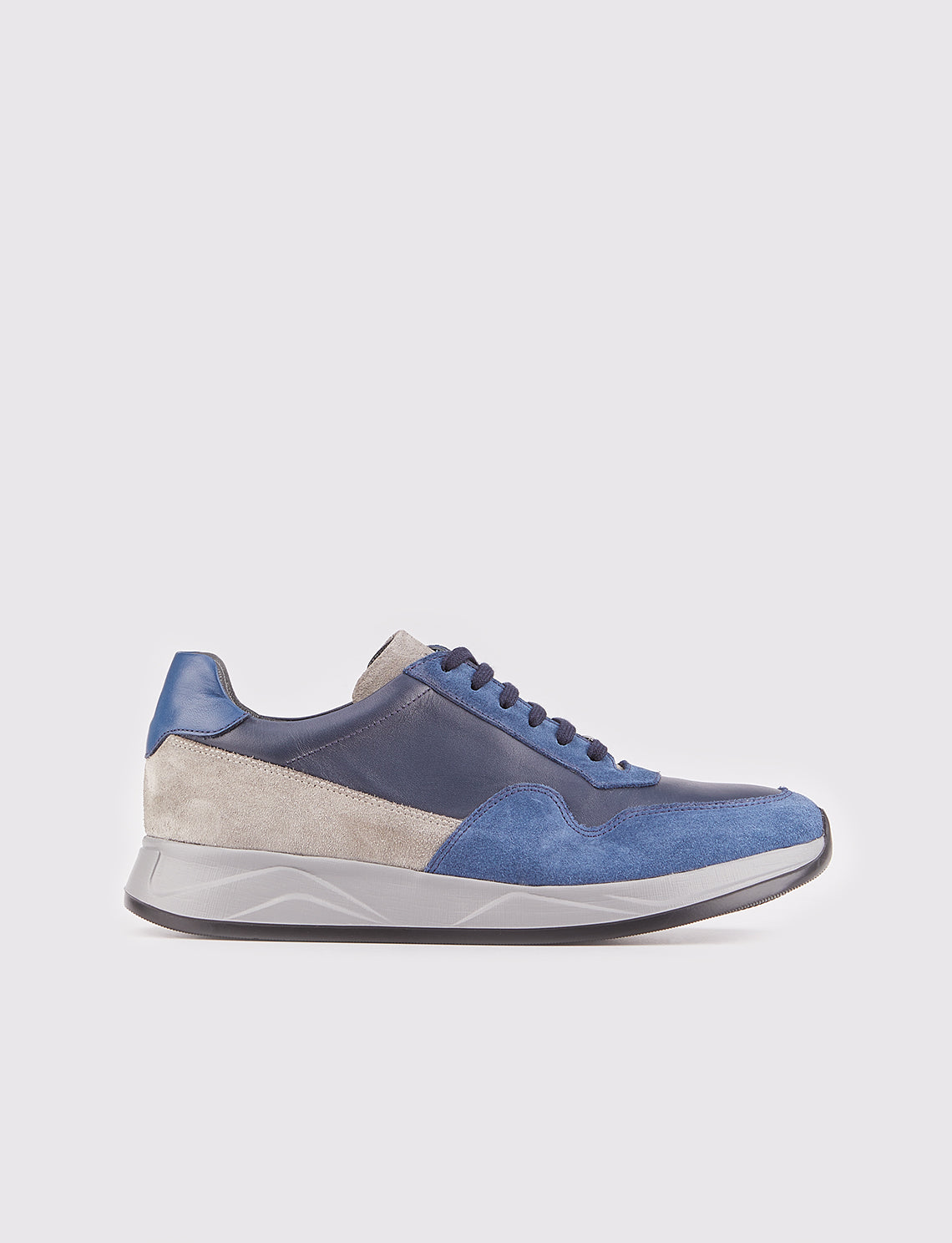 Cabani 507M1520 Erkek %100 Hakiki Deri Sneaker Ayakkabı Lacivert