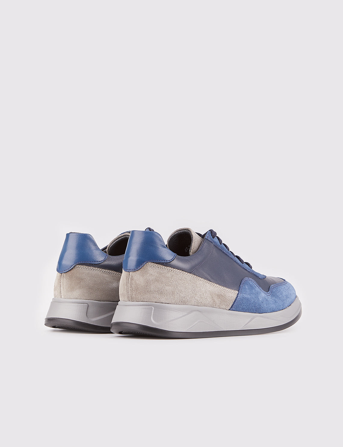 Cabani 507M1520 Erkek %100 Hakiki Deri Sneaker Ayakkabı Lacivert