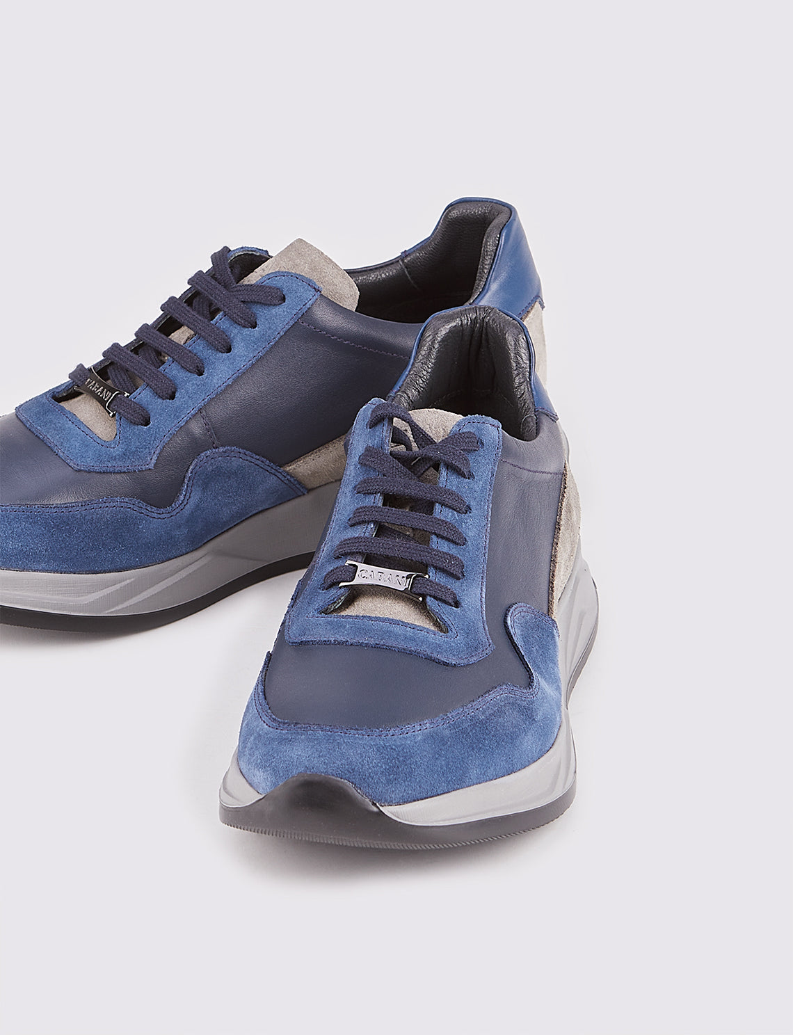 Cabani 507M1520 Erkek %100 Hakiki Deri Sneaker Ayakkabı Lacivert