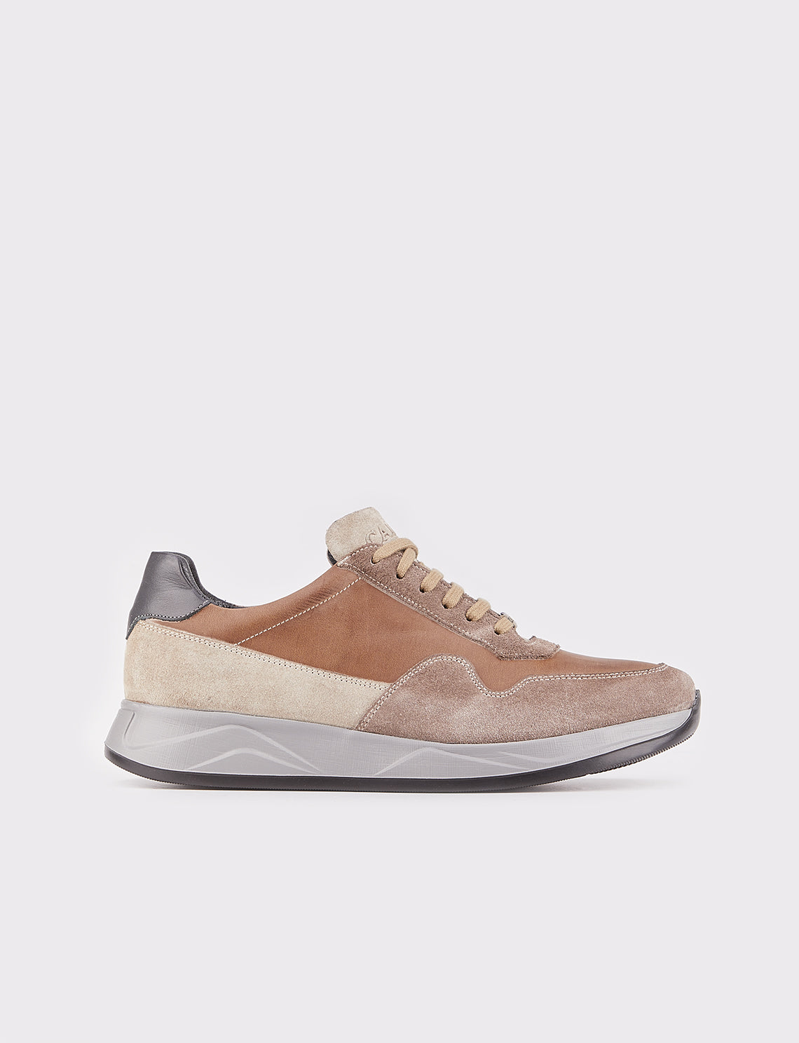 Cabani 507M1520 Erkek %100 Hakiki Deri Sneaker Ayakkabı 168 Oliv sabunlu-oliv süet-bej süet-grı napa