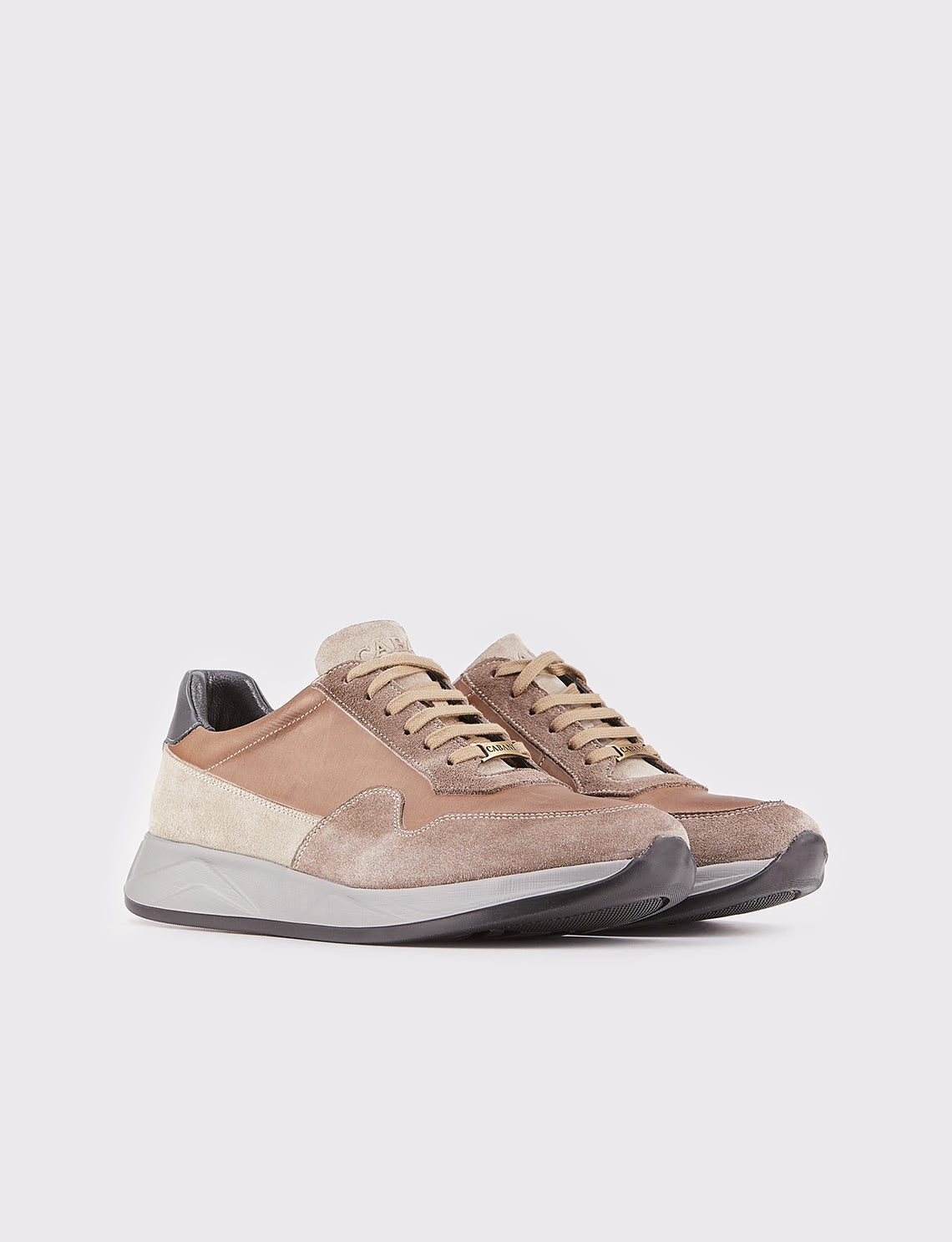 Cabani 507M1520 Erkek %100 Hakiki Deri Sneaker Ayakkabı 168 Oliv sabunlu-oliv süet-bej süet-grı napa