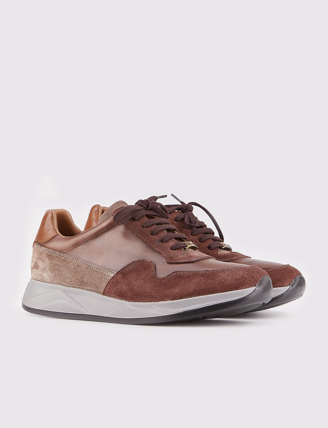 Cabani 507M1520 Erkek %100 Hakiki Deri Sneaker Ayakkabı Kahverengi