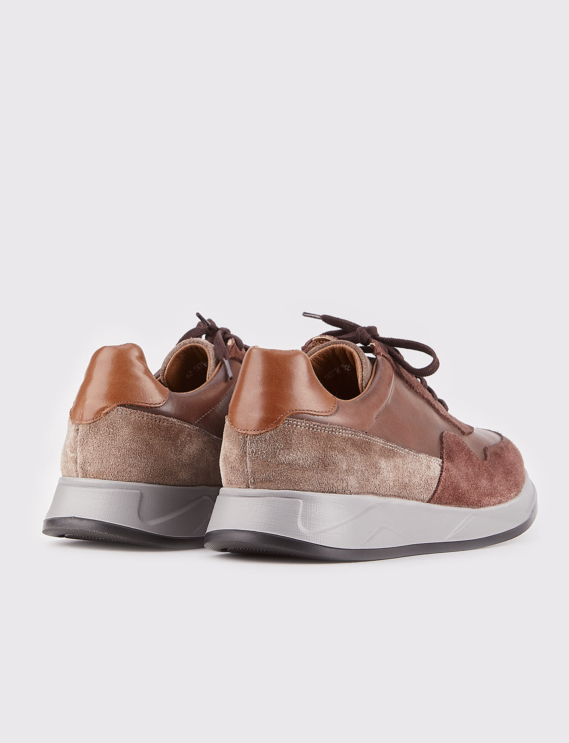 Cabani 507M1520 Erkek %100 Hakiki Deri Sneaker Ayakkabı Kahverengi