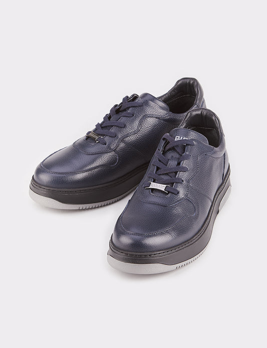 Cabani 508M1521 Erkek %100 Hakiki Deri Sneaker Ayakkabı 849  Laci Ufak Kırma Deri-Füme Deri