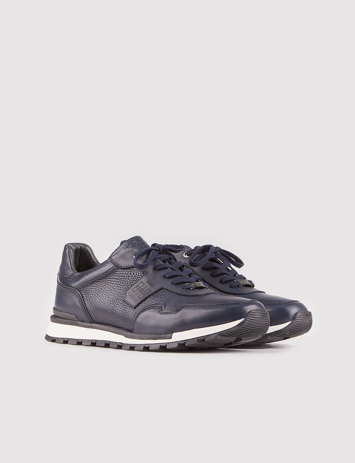 Cabani 460M1499 Erkek %100 Hakiki Deri Sneaker Ayakkabı Lacivert