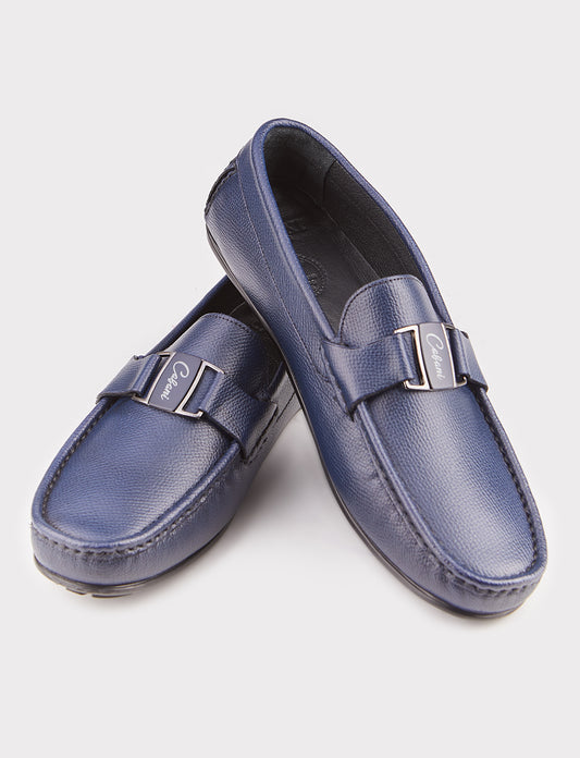 Cabani 010M3823C Erkek %100 Hakiki Deri Sneaker Ayakkabı Lacivert