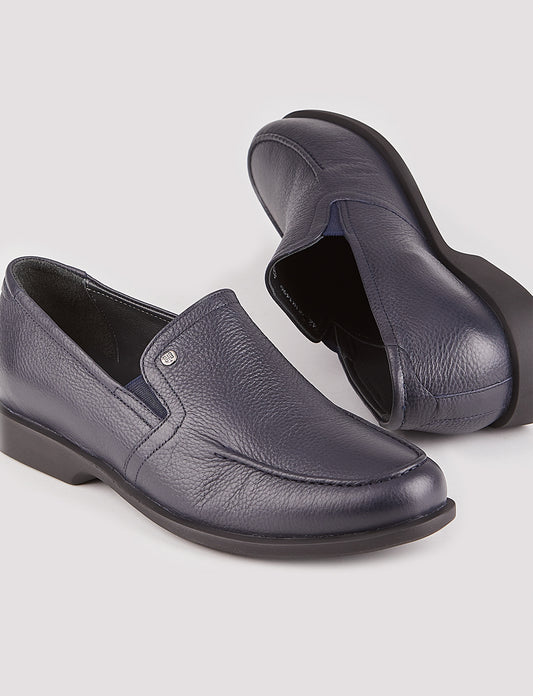 Cabani 121M1496 Erkek %100 Hakiki Deri Sneaker Ayakkabı Lacivert