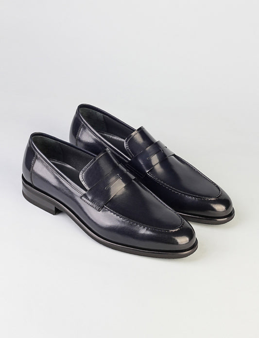 Cabani 5881 Erkek %100 Hakiki Deri Klasik Ayakkabı N.Blue B.Bfl.(D.Blue)