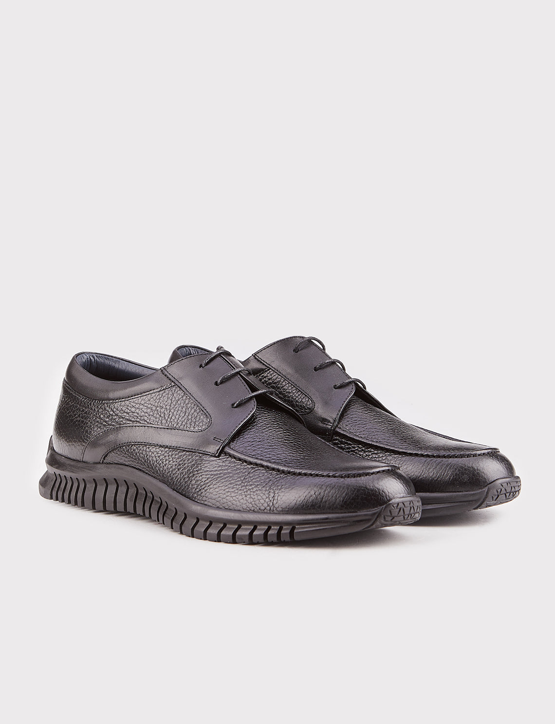 Cabani 20-5029 Erkek %100 Hakiki Deri Klasik Ayakkabı Siyah Analin-Siyah Floter