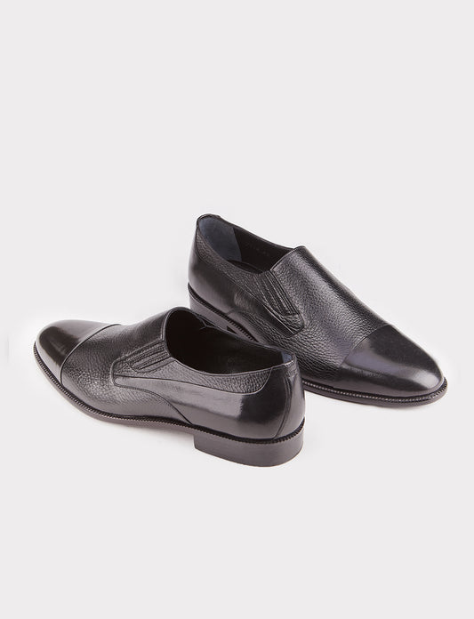 Cabani 7762 Erkek %100 Hakiki Deri Klasik Ayakkabı Siyah