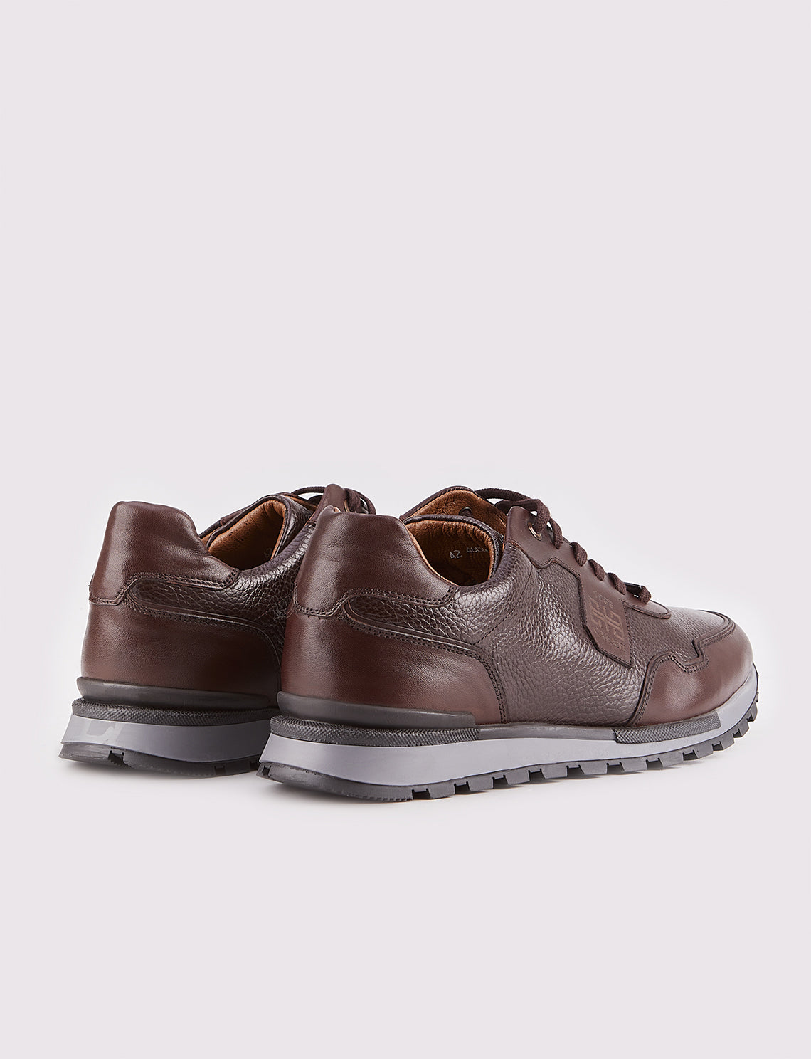 Cabani 460K1499 Erkek %100 Hakiki Deri Sneaker Ayakkabı Kahverengi