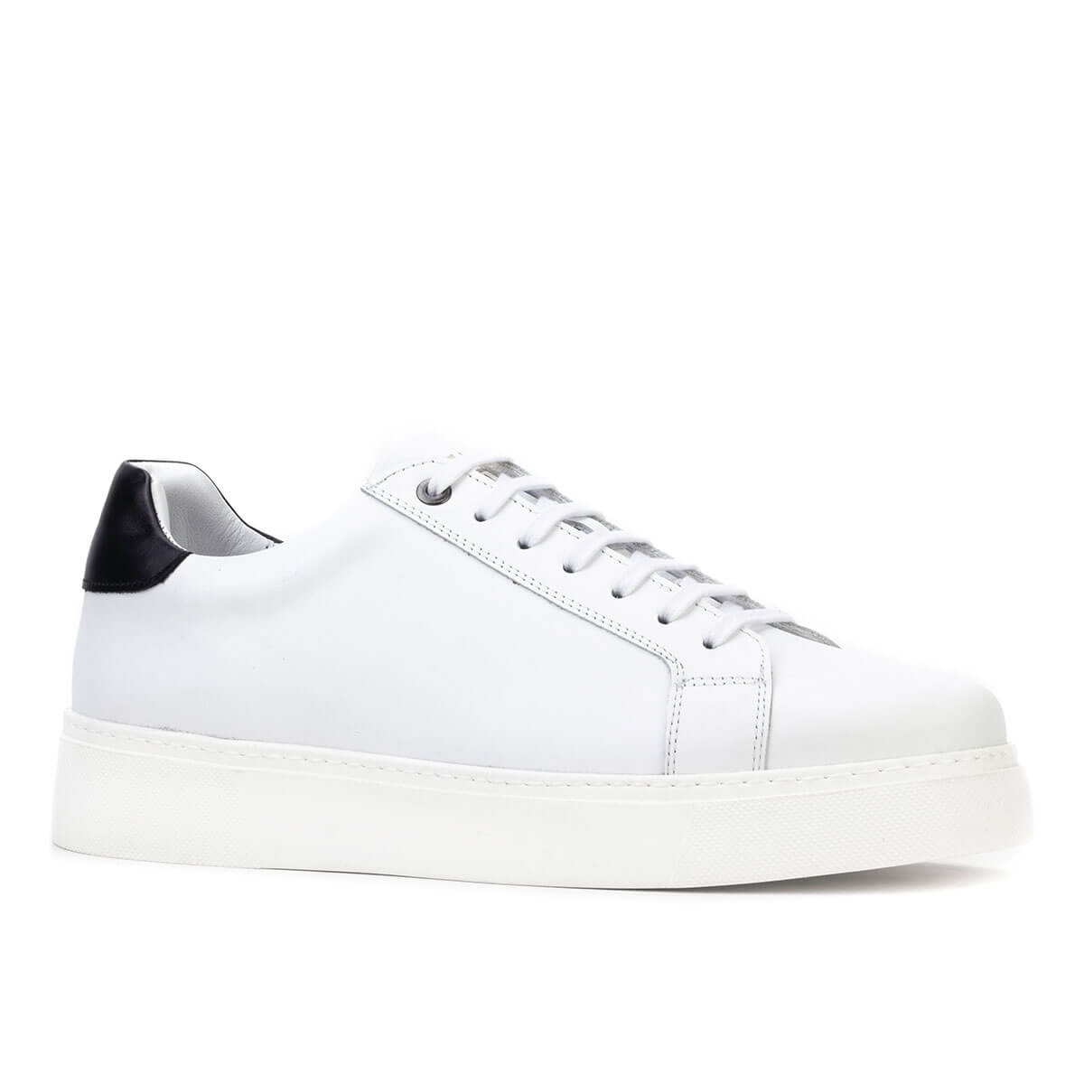 Cabani 378M1495 Erkek %100 Hakiki Deri Sneaker Ayakkabı Beyaz